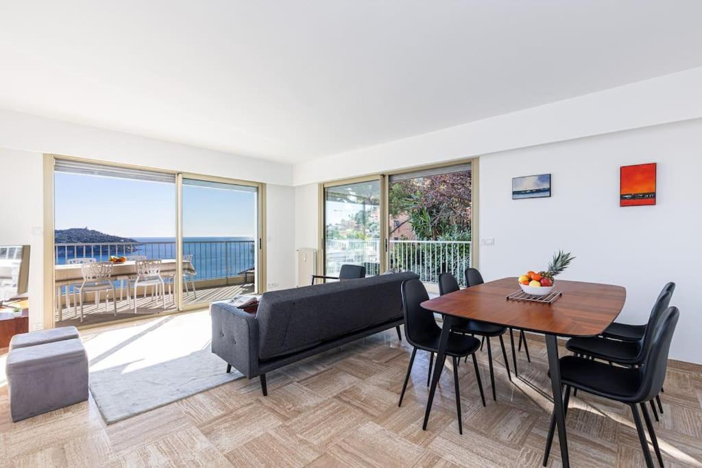 Villefranche Sur Mer:Appartement-villa, Vue mer, jardin, parking. Exteriör bild