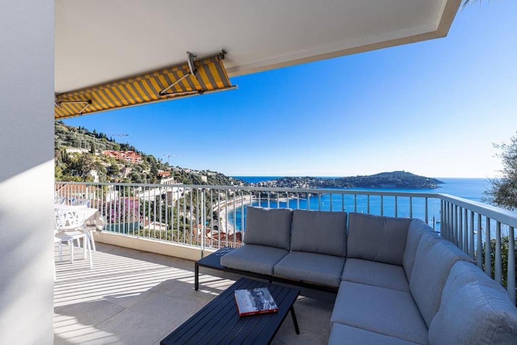 Villefranche Sur Mer:Appartement-villa, Vue mer, jardin, parking. Exteriör bild