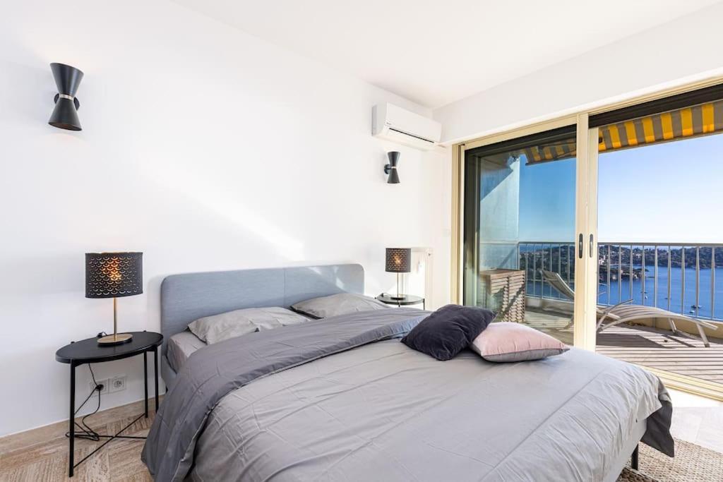 Villefranche Sur Mer:Appartement-villa, Vue mer, jardin, parking. Exteriör bild